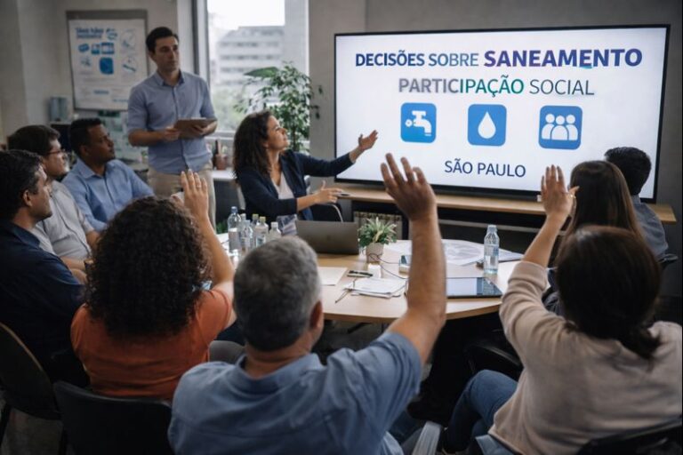 Novo sistema amplia participação da sociedade nas decisões sobre saneamento em SP